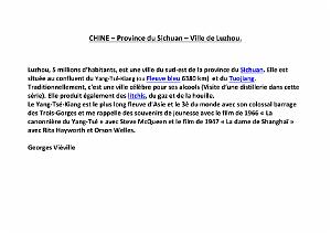 2017 08 QUENTIN EN CHINE-PROVINCE DU SICHUAN-VILLE DE LUZHOU